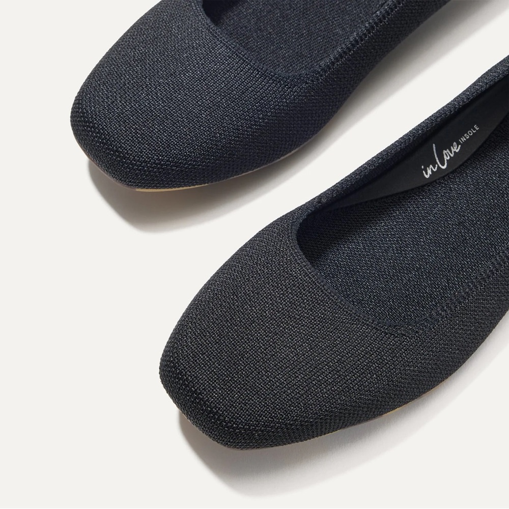 Rothy's | The Max Square Flat in Black - Picture 4 of 11